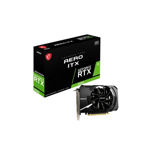 Видеокарта MSI RTX 3050 AERO ITX 8G OC , 8 Гб, GDDR6